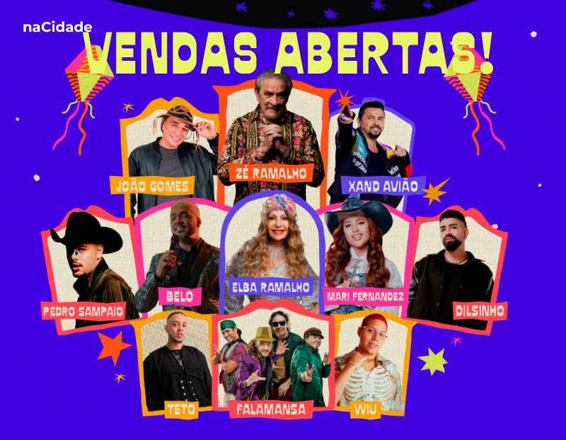 Cidade Junina BH 2026 anuncia line-up BOMBASTICO com João Gomes e mais!