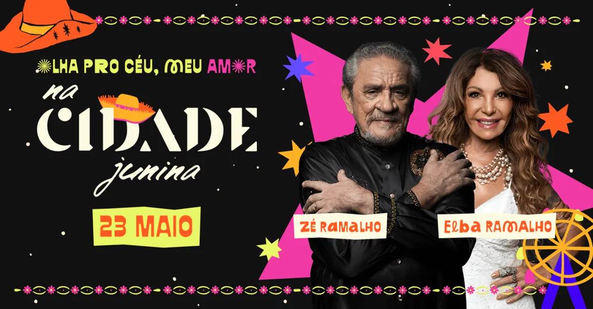 Zé Ramalho e Elba Ramalho juntos na Cidade Junina de BH! 🔥