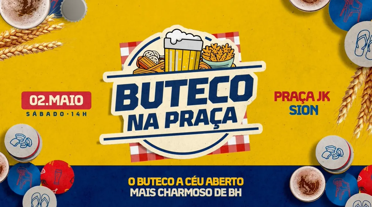 Buteco na Praça promete agitar o Sion em maio de 2026! 🎉
